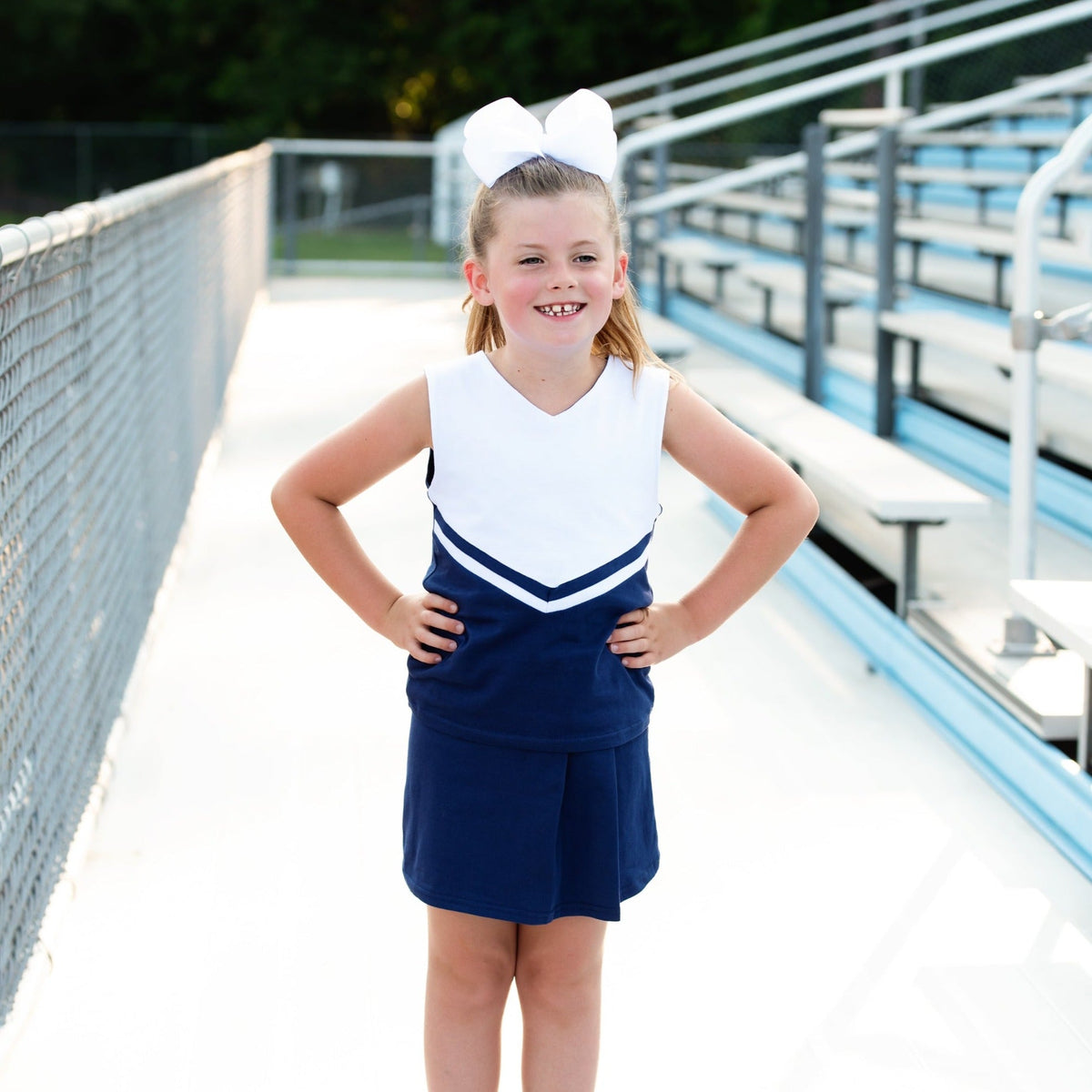 Cheer Uniform Skort Set Navy White