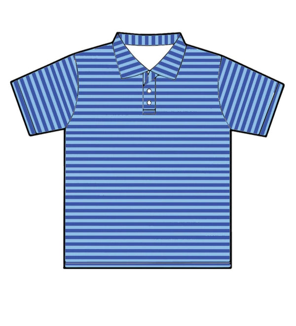 Youth Albatross Polo- Royal Blue/Bell Stripes