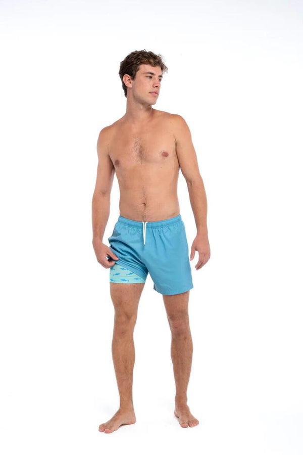 Blue Great White- Swim Trunk (Men's)