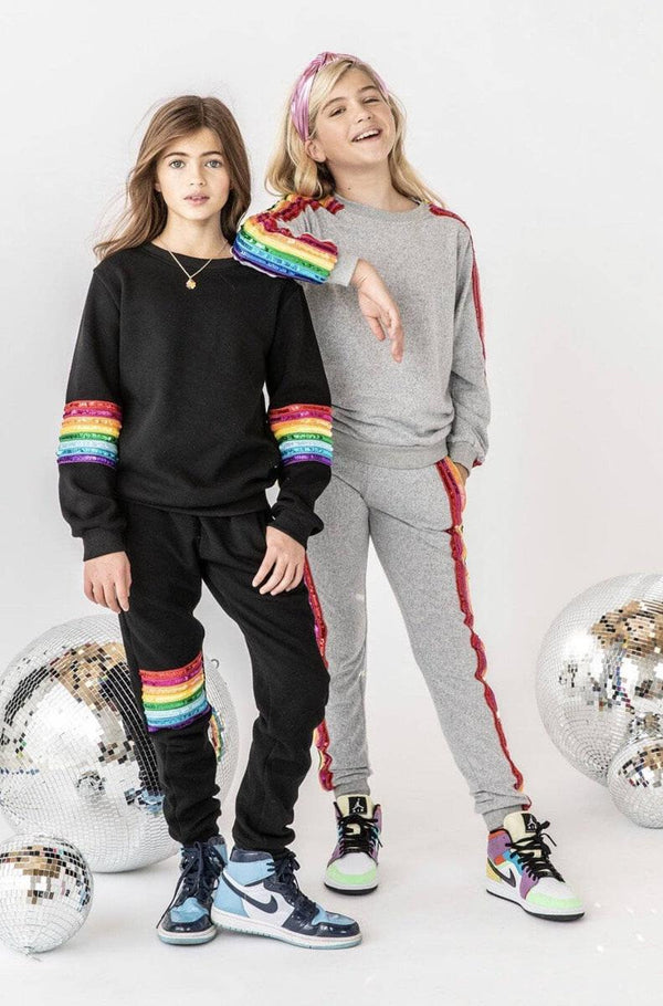 Sequin Rainbow Tracksuit Set