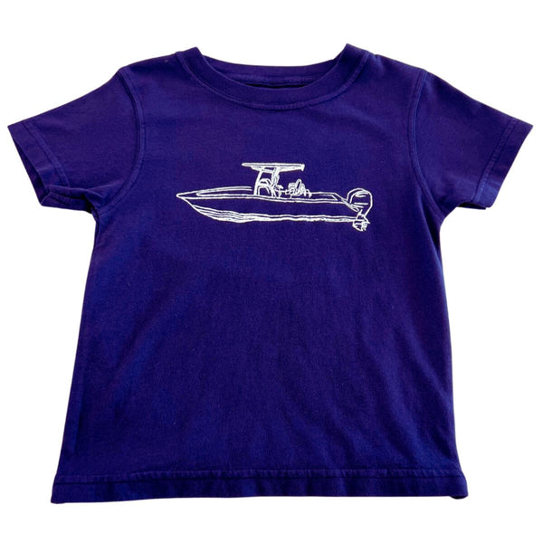 Navy Center Console Boat T-Shirt