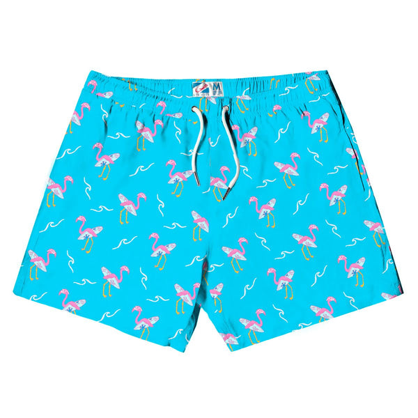 Surfing Flamingo- Swim Trunk (Men's)