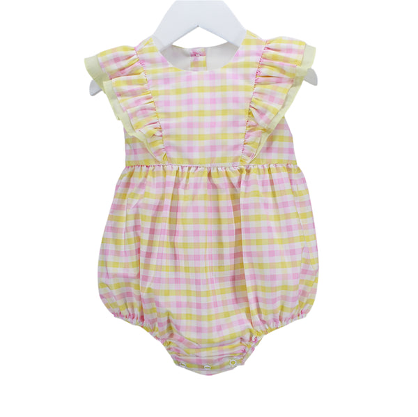 Yellow & Pink Plaid Lilith Bubble