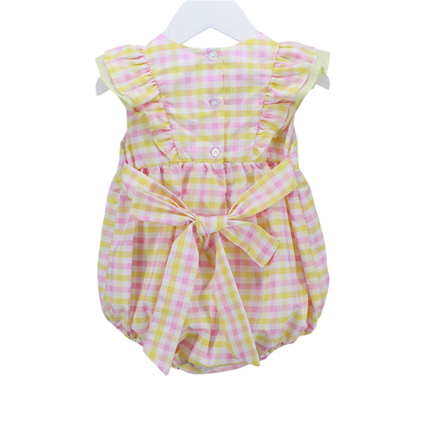 Yellow & Pink Plaid Lilith Bubble