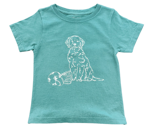 Seafoam Green Sports Pup T-Shirt