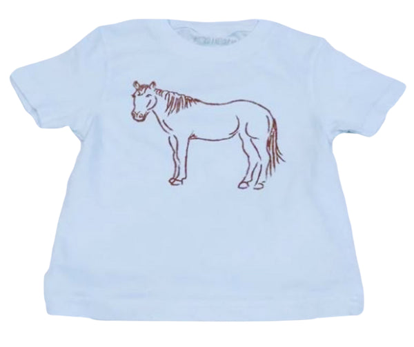 Light Blue Horse T-Shirt