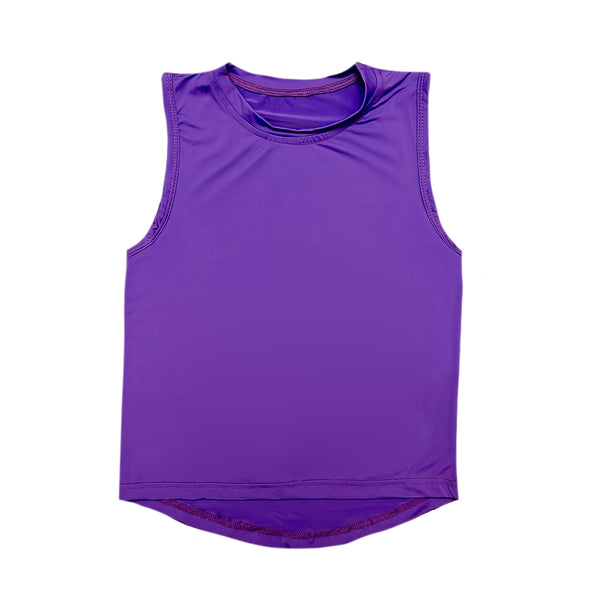 Purple High Low Tank