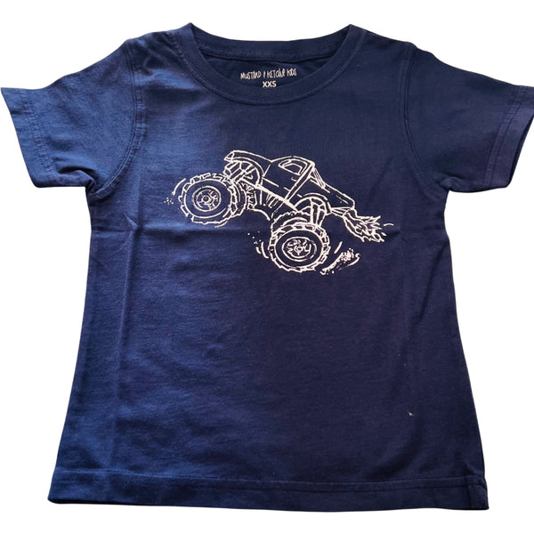 Navy Monster Truck T-Shirt