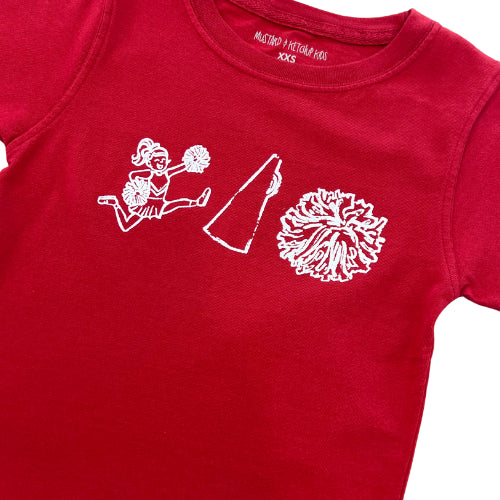 Crimson/White Cheer Trio T-Shirt