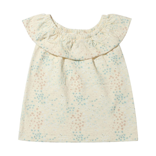 Zoe Top- Natural Spring Floral