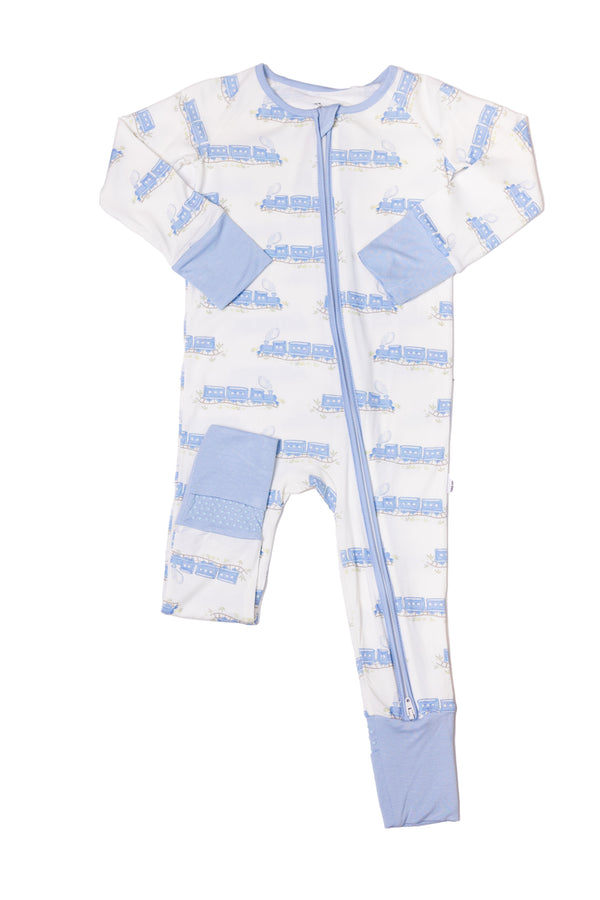 Train Sleep Zip Romper