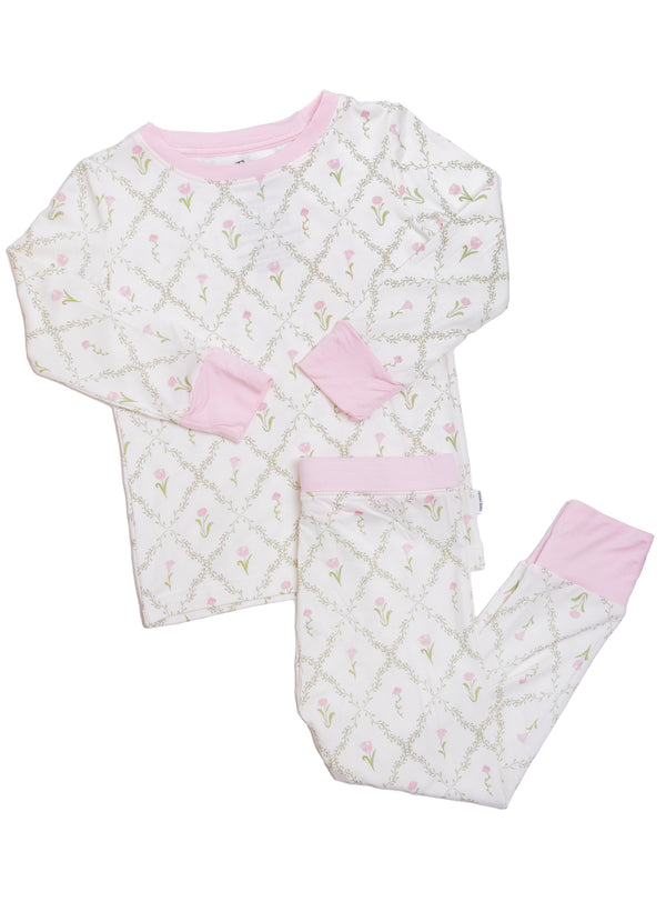 Flower Trellis 2 Piece Pajama Set