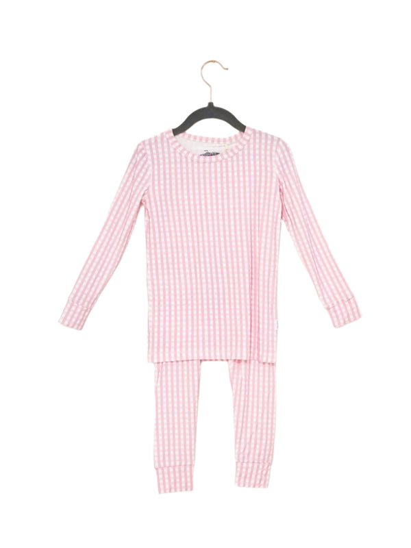 Pink Gingham 2 Piece Pajama Set