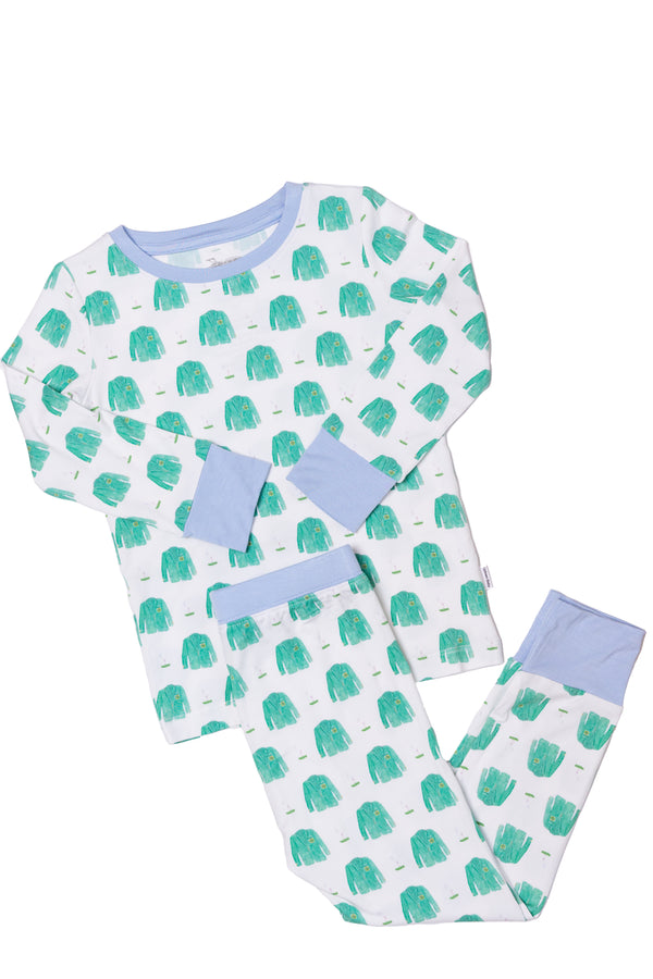 Golf 2 Piece Pajama Set- Light Blue