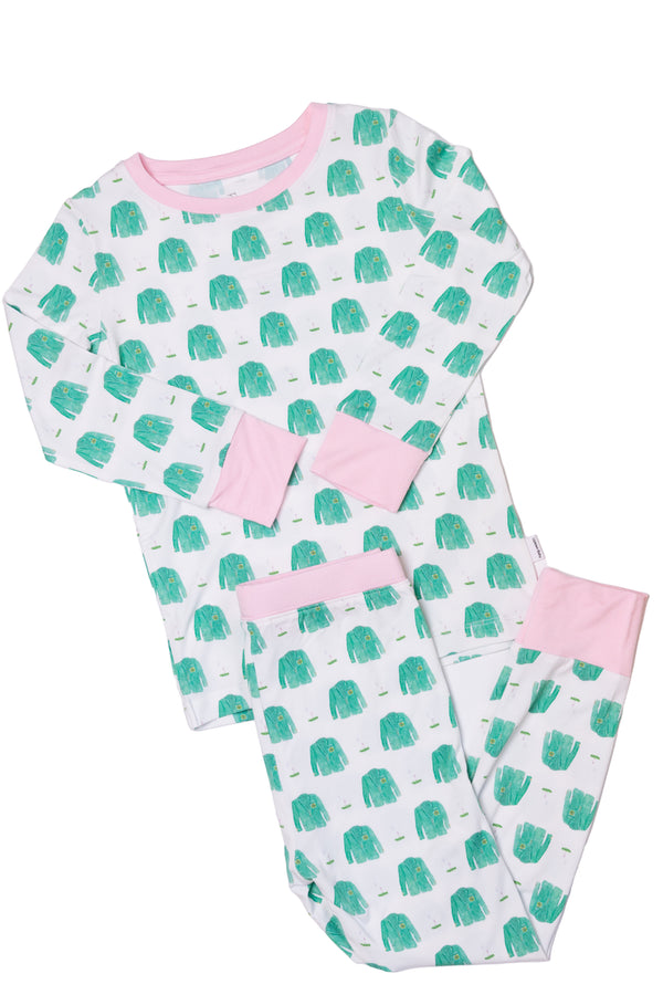 Golf 2 Piece Pajama Set- Pink