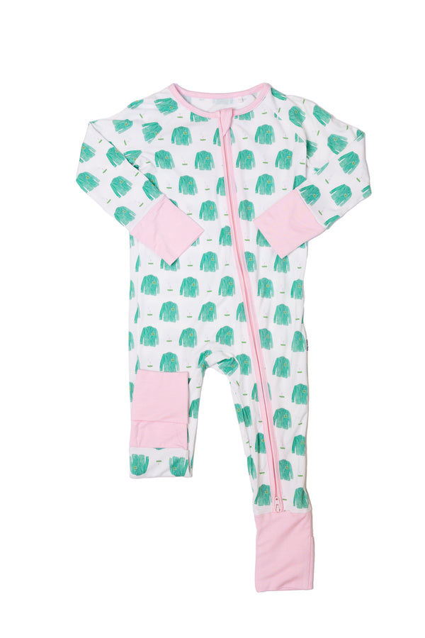 Golf Sleep Romper- Pink