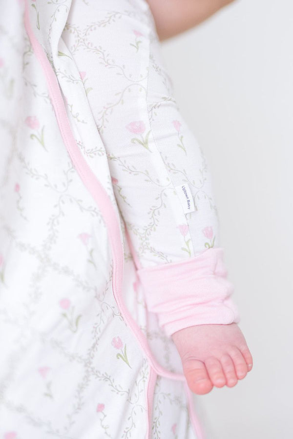 Flower Trellis Sleep Zip Romper