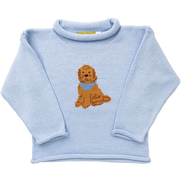 Goldendoodle Sweater -Blue