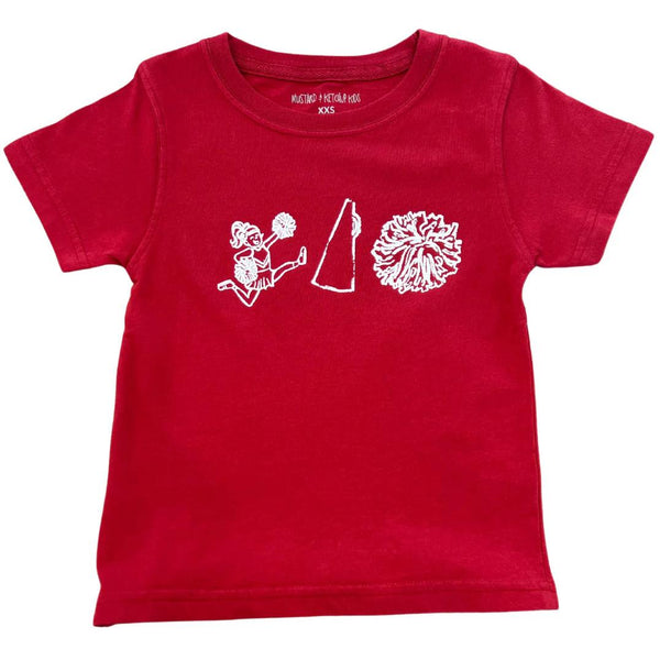 Crimson/White Cheer Trio T-Shirt