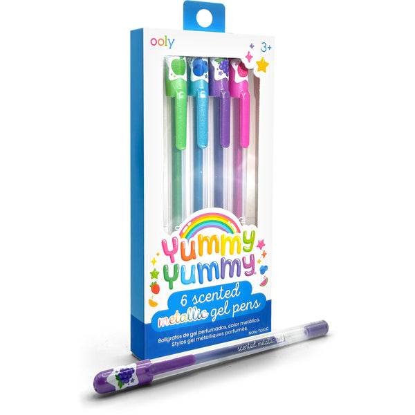 Yummy Yummy Scented Gel Pens - Metallic - Set of 6