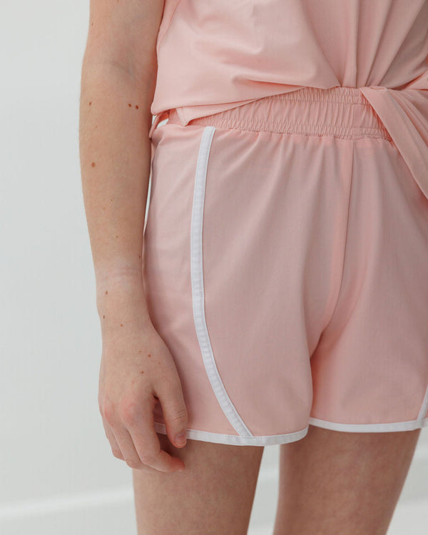 Pink/White Tennis Shorts