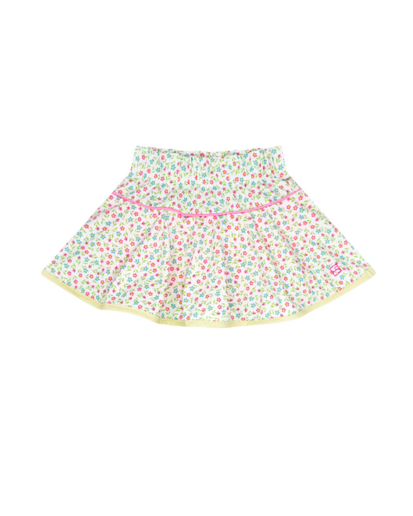 Quinn Skort - Petal Pop Floral, Sunshine Yellow, Flamingo Pink