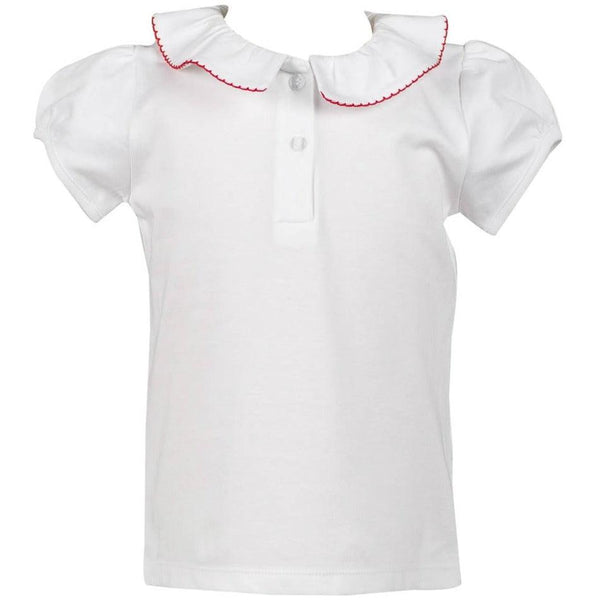 Girls S/S Shirt w/ Red