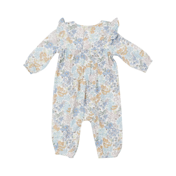 Edith's Floral- Ruffle Sleeve Romper