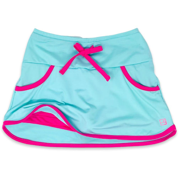 Tiffany Tennis Skort- Totally Turquoise, Power Pink