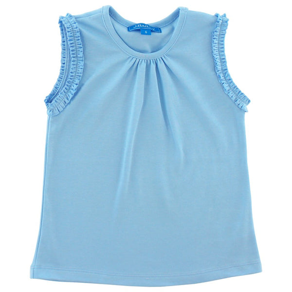 Girls Summer Tee- Bayberry