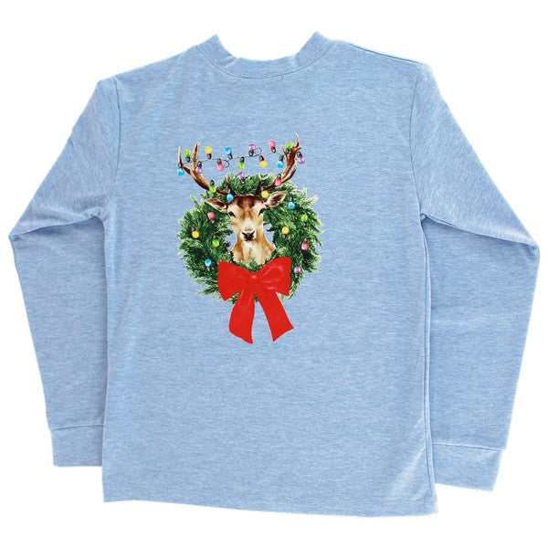 L/S Tee-Christmas Buck