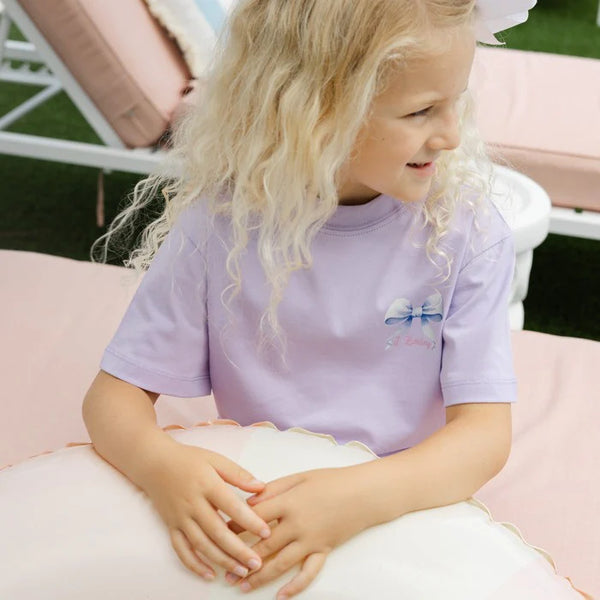 Girls Logo Tee Ice Cream- Lilac