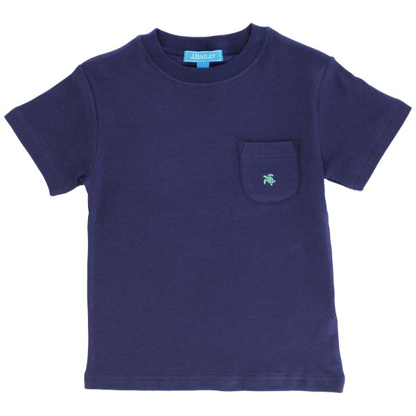 Pocket Tee- Navy