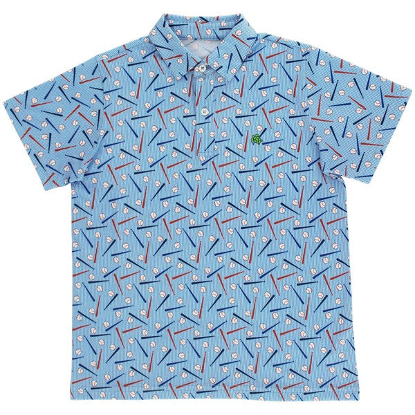 Sport Henry Polo- Baseball On Blue