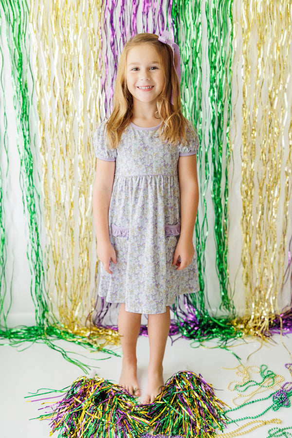 Mardi Gras Bow Dress