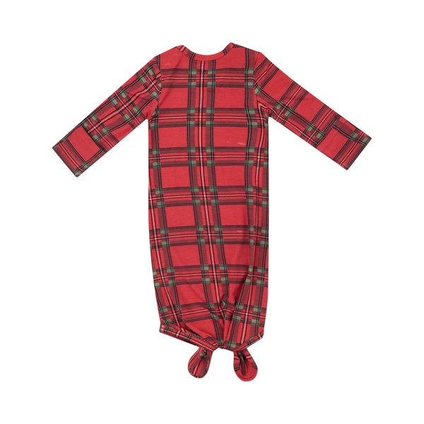 Vintage Holiday Plaid- Knotted Gown