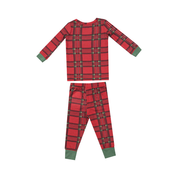 Vintage Holiday Plaid- L/S Loungewear Set