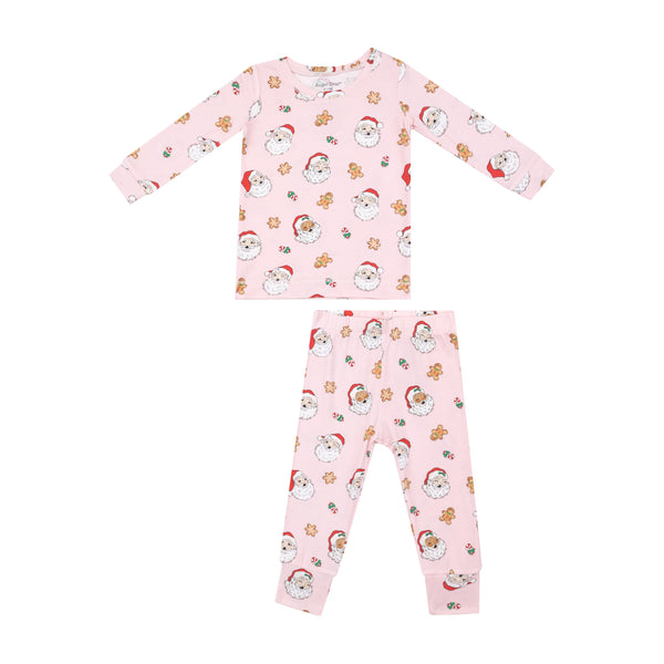 Vintage Santa's Loungewear Set- Pink