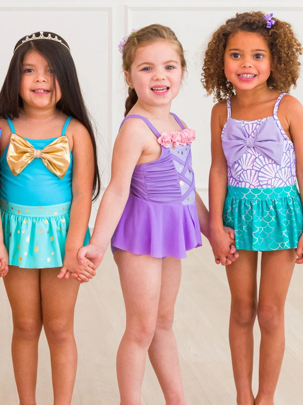 Genie Princess Big Bow Skirted One Piece