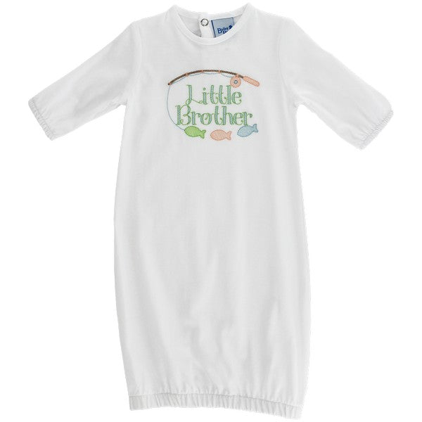 Little Brother Gown- White