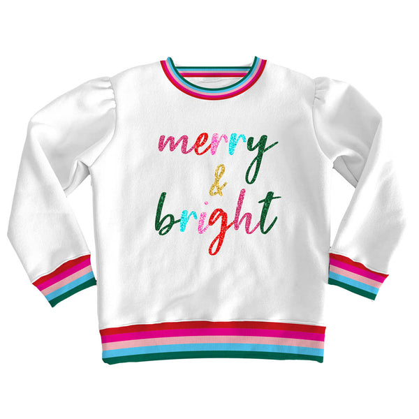 Holly Sweatshirt- Glitter Merry & Bright