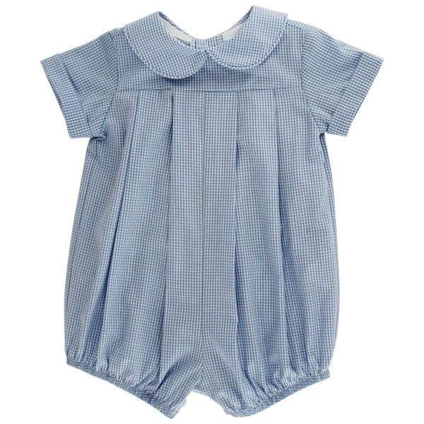 Blue Micro Check- Dressy Bubble