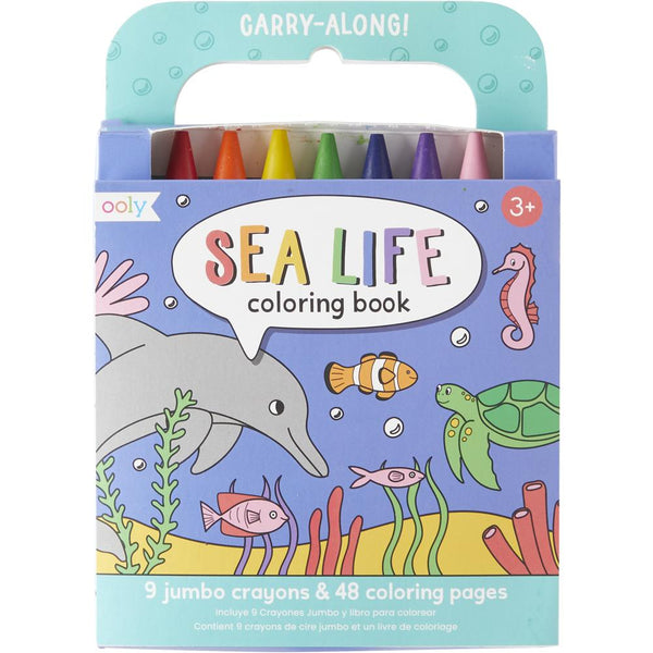 Carry Along Coloring Book Set - Sea Life