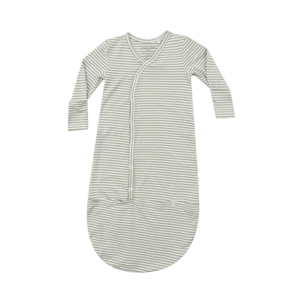 Bundle Gown- Desert Green Stripe