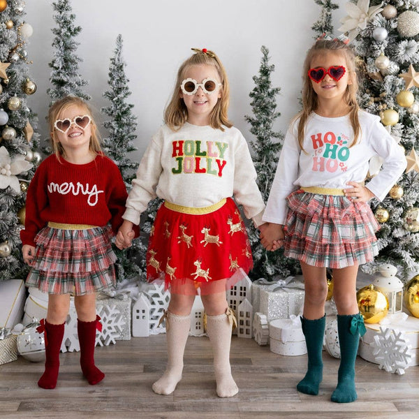 Christmas Plaid Tiered Tutu