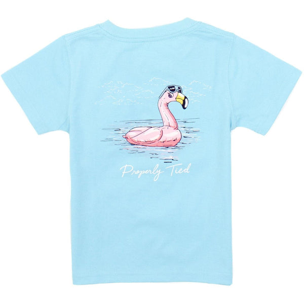 Flamingo Float SS- Aqua