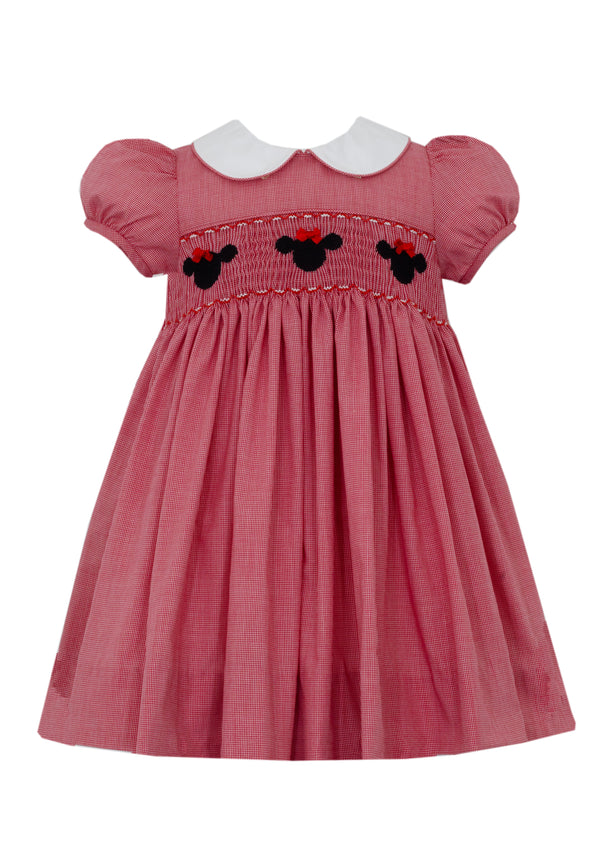 Mouse Dress- Red Microcheck