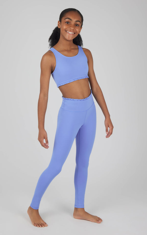 Lux Ruffle Bra W/Leggings SET: Granada Sky