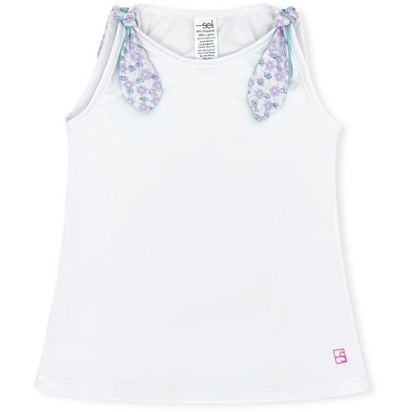 Jessica Tank- Pure Coconut, Blissful Blooms, Totally Turquoise