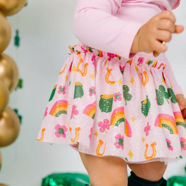 Lucky Doodle St. Patrick's Day Tutu Bodysuit